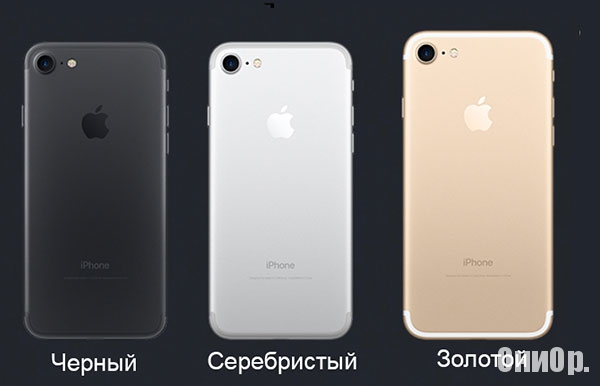 iPhone 7 цветовое решение